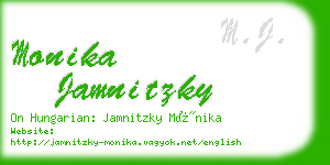 monika jamnitzky business card